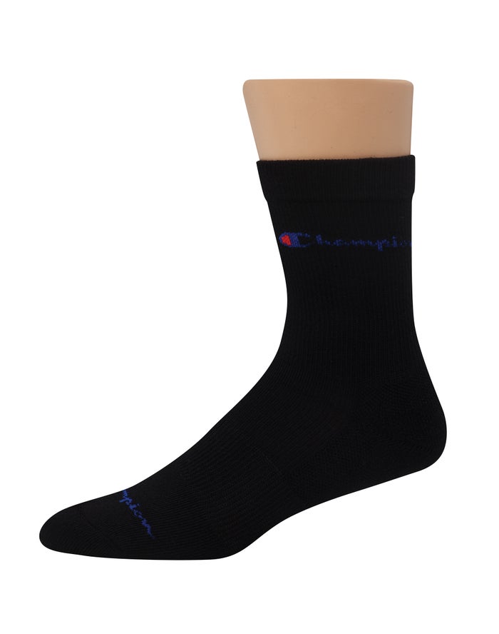 Calcetines Champion Hombre - Compression Mid-Crew 3-Pairs ( Negras ) 9081543-QW